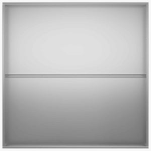 Γλάστρα Κήπου Ασημί 100 x 100 x 20 cm Γαλβανισμένος Χάλυβας