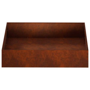Γλάστρα Κήπου Σκ rusty 100 x 100 x 20 cm - Pakobazaar