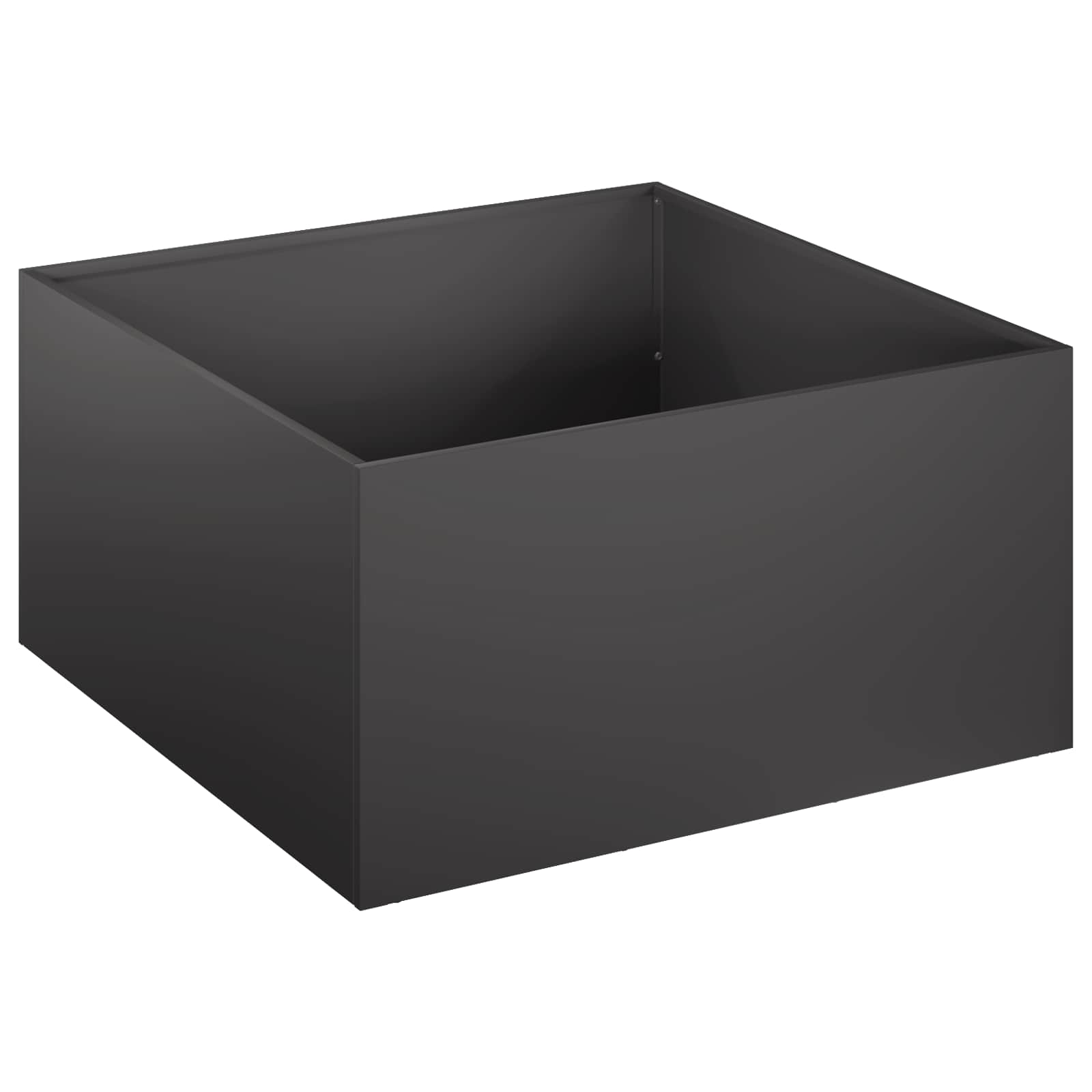 Γλάστρα Κήπου 2 τμχ. Μαύρο 40 x 40 x 30 cm