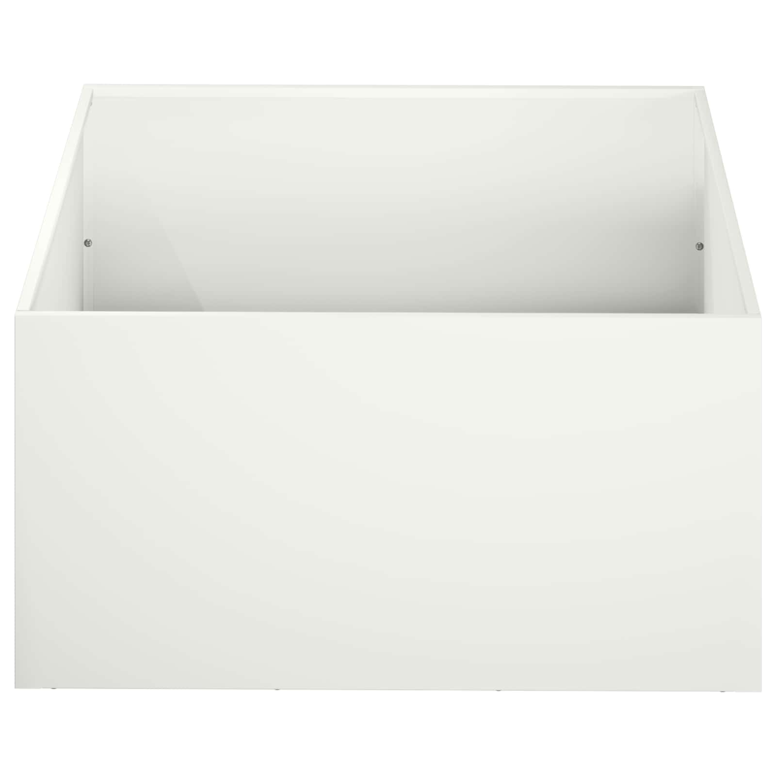 Γλάστρα Κήπου Λευκό 60 x 60 x 30 cm Ψυχρής έλασης χάλυβας - Pakobazaar