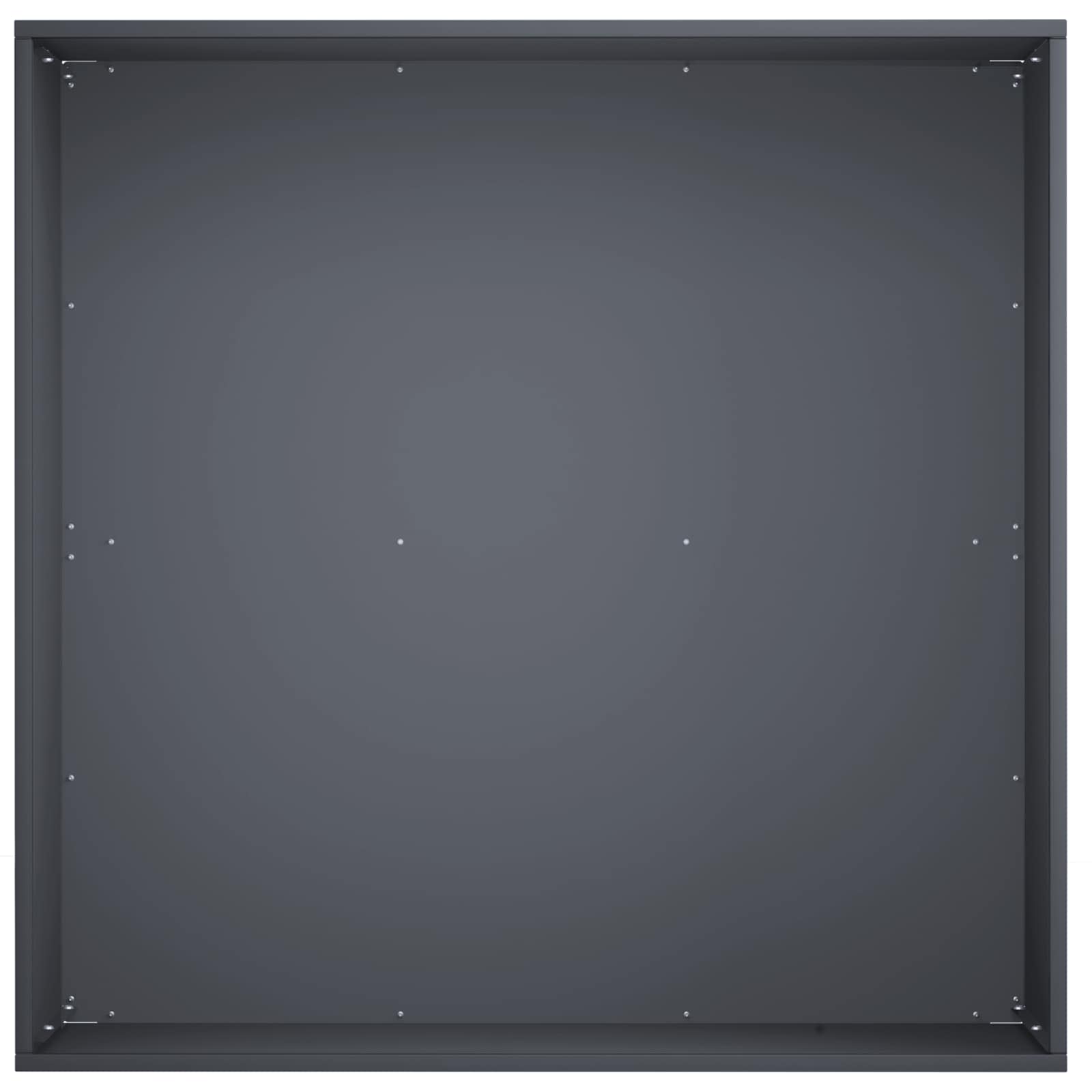 Γλάστρα Κήπου Ανθρακί 60 x 60 x 30 cm Ψυχρής έλασης χάλυβας