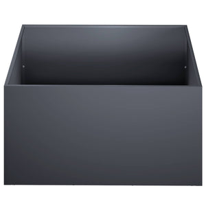 Γλάστρα Κήπου 2 τμχ. Ανθρακί 60 x 60 x 30 cm
