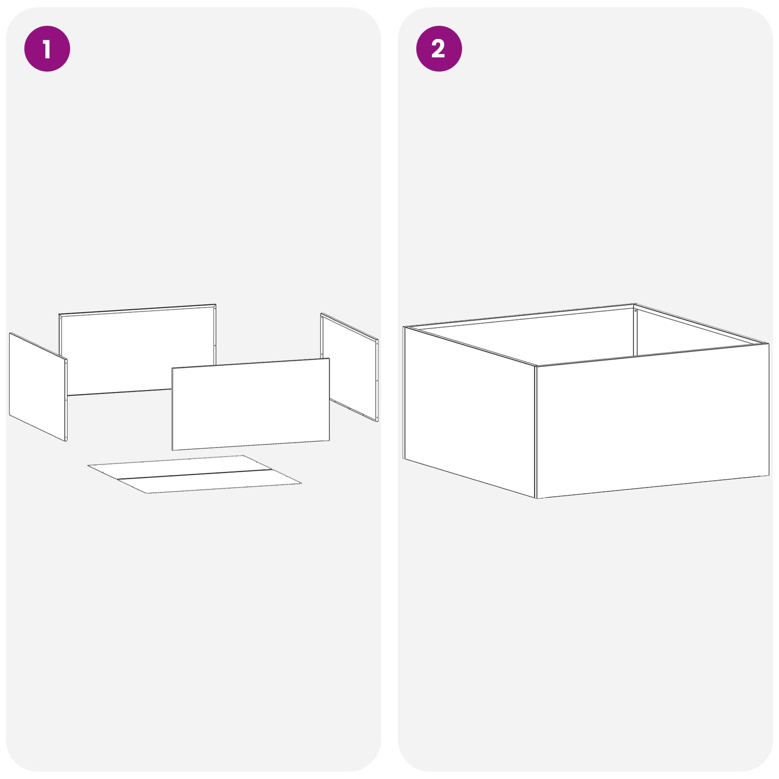 Γλάστρα Κήπου 2 τμχ. Λαδί 60 x 60 x 30 cm Ψυχρής έλασης χάλυβας - Pakobazaar