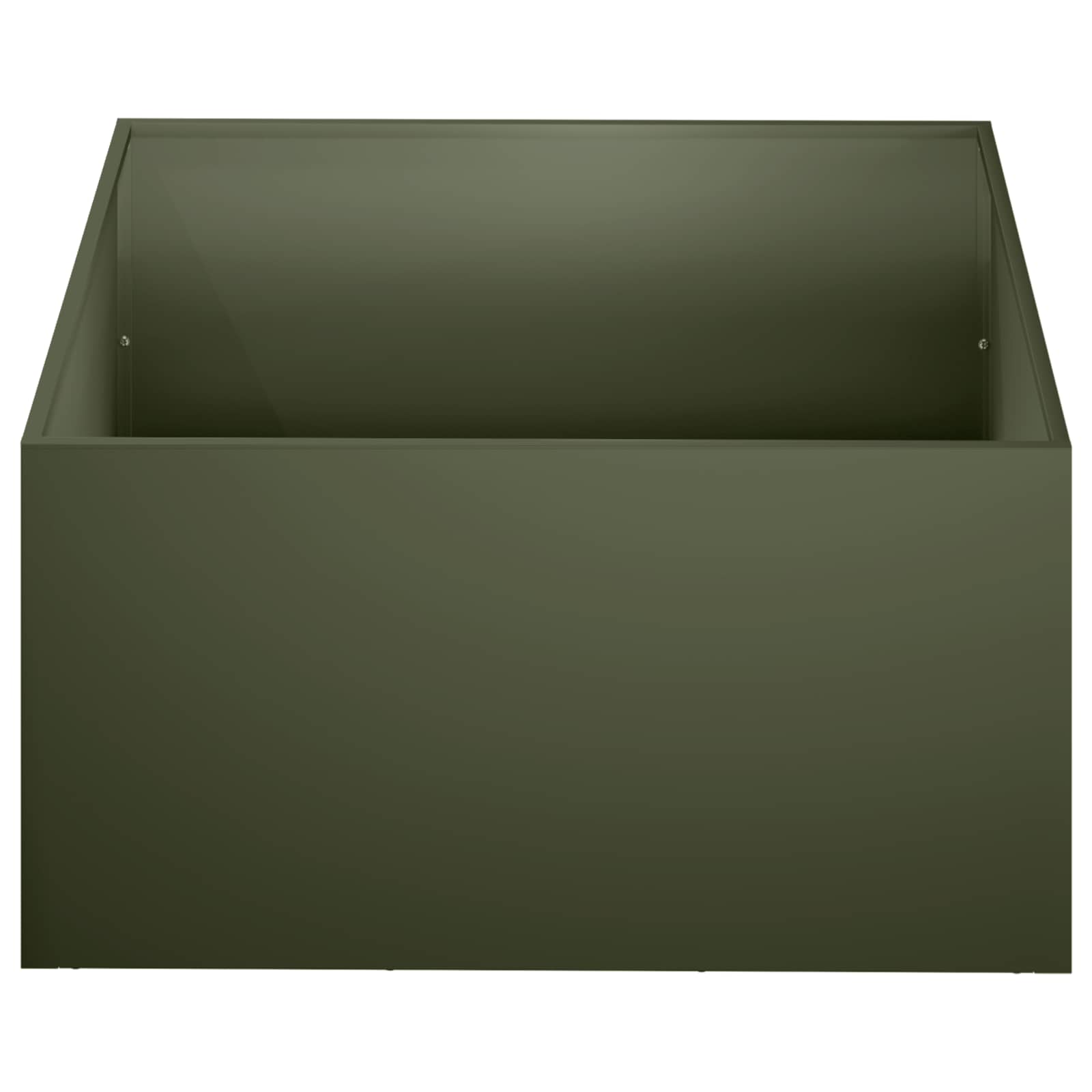 Γλάστρα Κήπου 2 τμχ. Λαδί 60 x 60 x 30 cm Ψυχρής έλασης χάλυβας - Pakobazaar