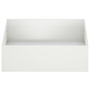 Γλάστρα Κήπου 2 τμχ. Λευκό 100 x 100 x 30 cm