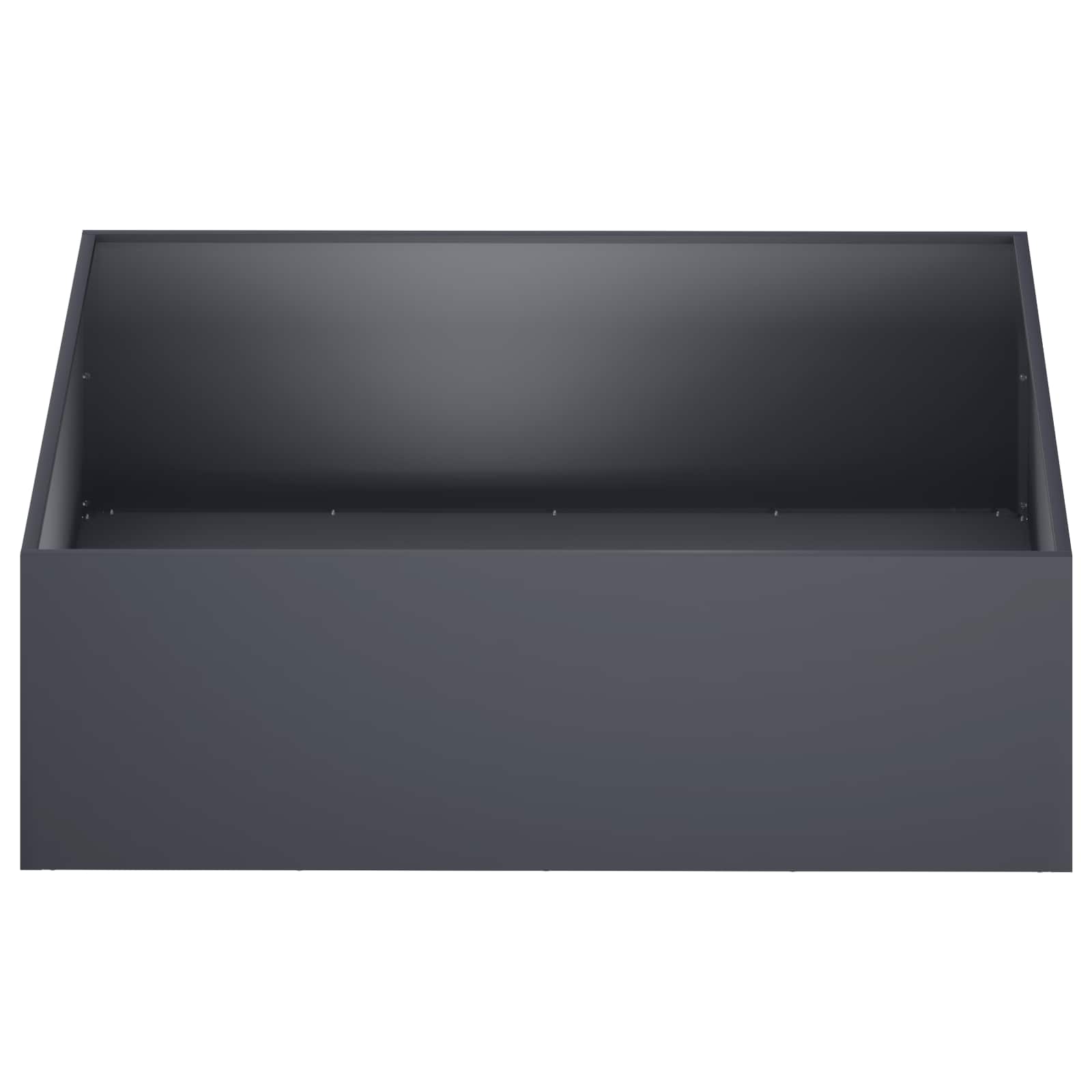 Γλάστρα Κήπου Ανθρακί 100 x 100 x 30 cm Ψυχρής έλασης χάλυβας - Pakobazaar