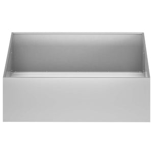 Γλάστρα Κήπου 2 τμχ. Ασημί 100 x 100 x 30 cm - Pakobazaar