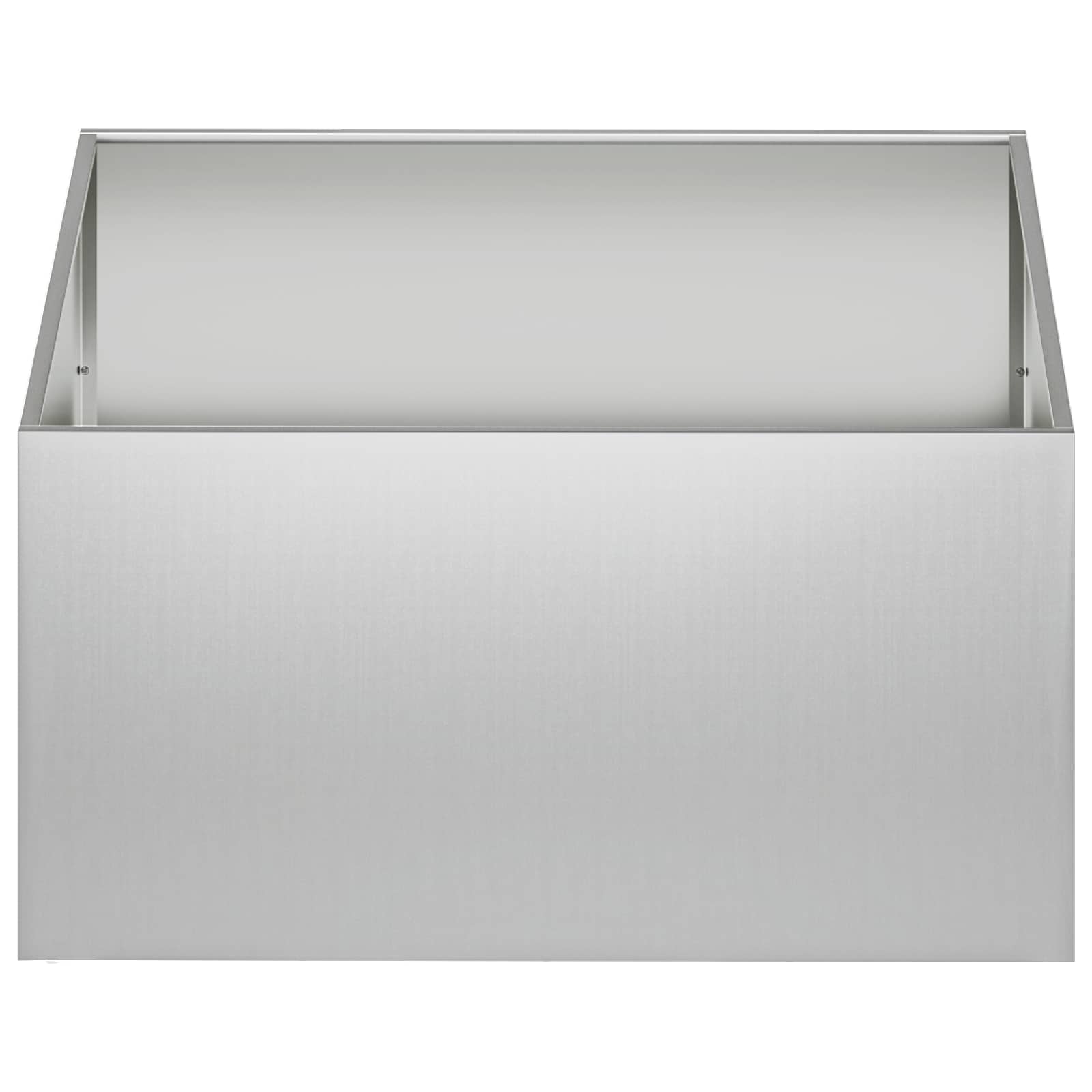 Γλάστρα Κήπου Ασημί 60 x 60 x 40 cm Γαλβανισμένος Χάλυβας - Pakobazaar