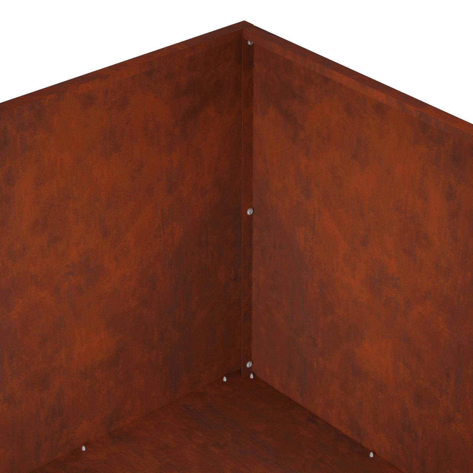Γλάστρα Κήπου 2 τμχ. Σκ rusty 80 x 80 x 40 cm - Pakobazaar