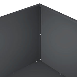 Γλάστρα Κήπου 2 τμχ. Ανθρακί 100 x 100 x 40 cm - Pakobazaar