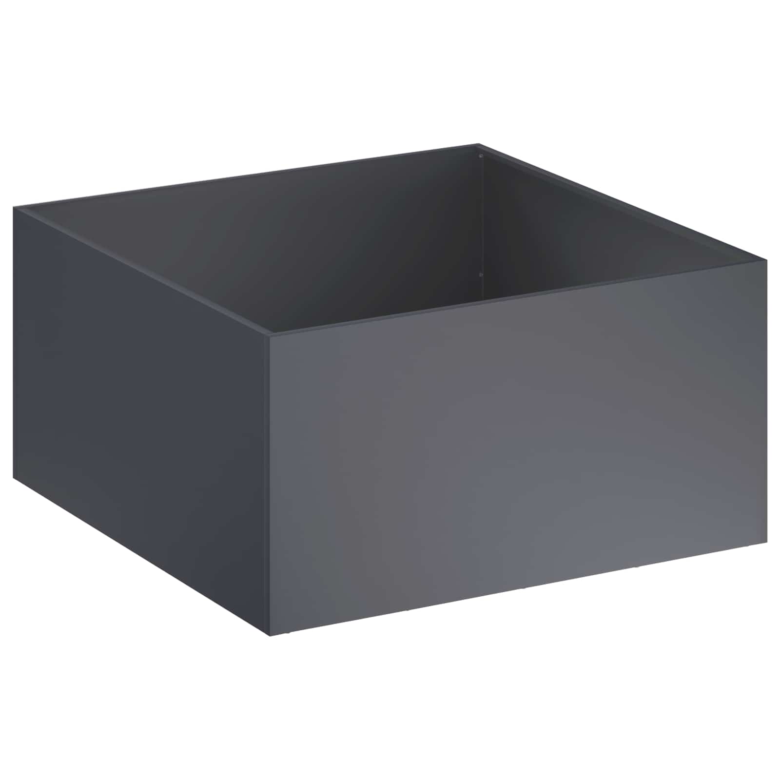 Γλάστρα Κήπου 2 τμχ. Ανθρακί 100 x 100 x 40 cm - Pakobazaar