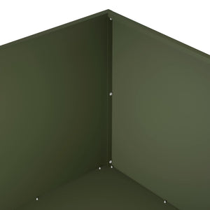 Γλάστρα Κήπου Λαδί 100 x 100 x 40 cm Ψυχρής έλασης χάλυβας