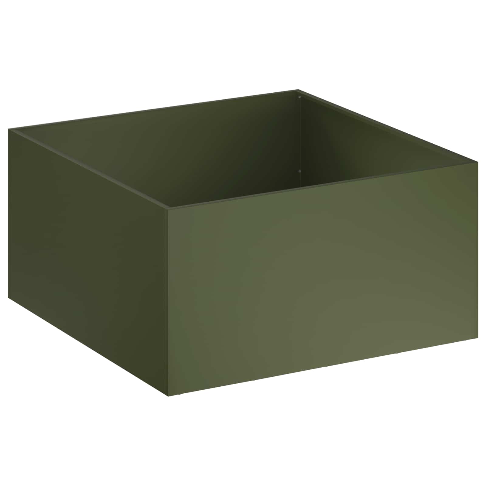 Γλάστρα Κήπου Λαδί 100 x 100 x 40 cm Ψυχρής έλασης χάλυβας