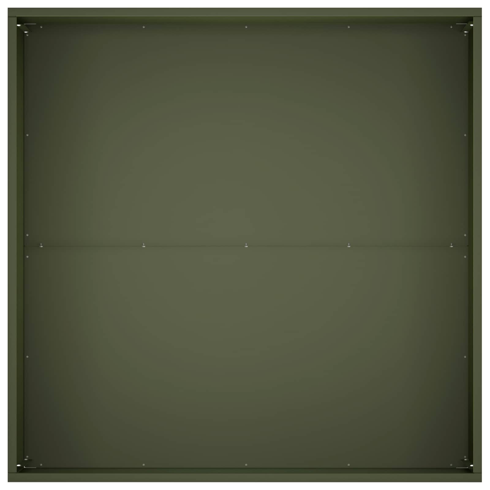Γλάστρα Κήπου Λαδί 100 x 100 x 40 cm Ψυχρής έλασης χάλυβας