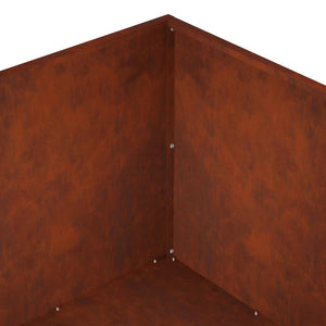Γλάστρα Κήπου Σκ rusty 100 x 100 x 40 cm - Pakobazaar