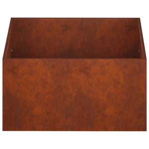 Γλάστρα Κήπου Σκ rusty 100 x 100 x 40 cm - Pakobazaar