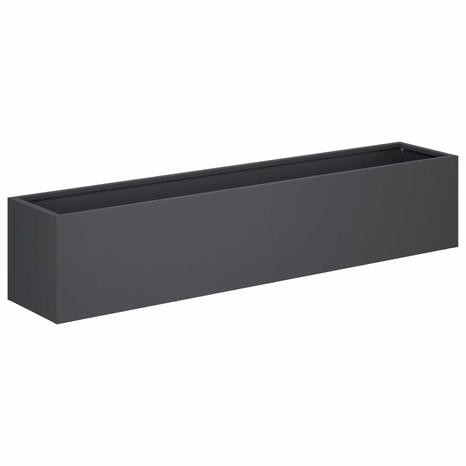 Γλάστρα Κήπου 2 τμχ. Ανθρακί 100 x 20 x 20 εκ.