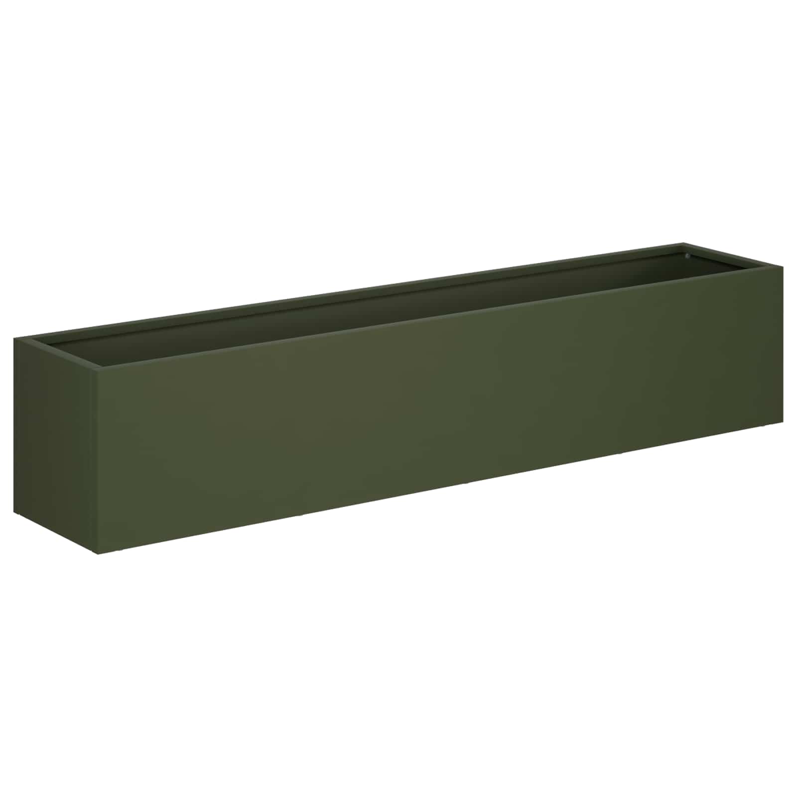 Γλάστρα Κήπου 2 τμχ. Λαδί 100 x 20 x 20 εκ. - Pakobazaar
