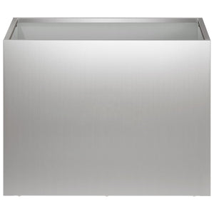 Γλάστρα Κήπου 2 τμχ. Ασημί 40 x 30 x 30 εκ - Pakobazaar