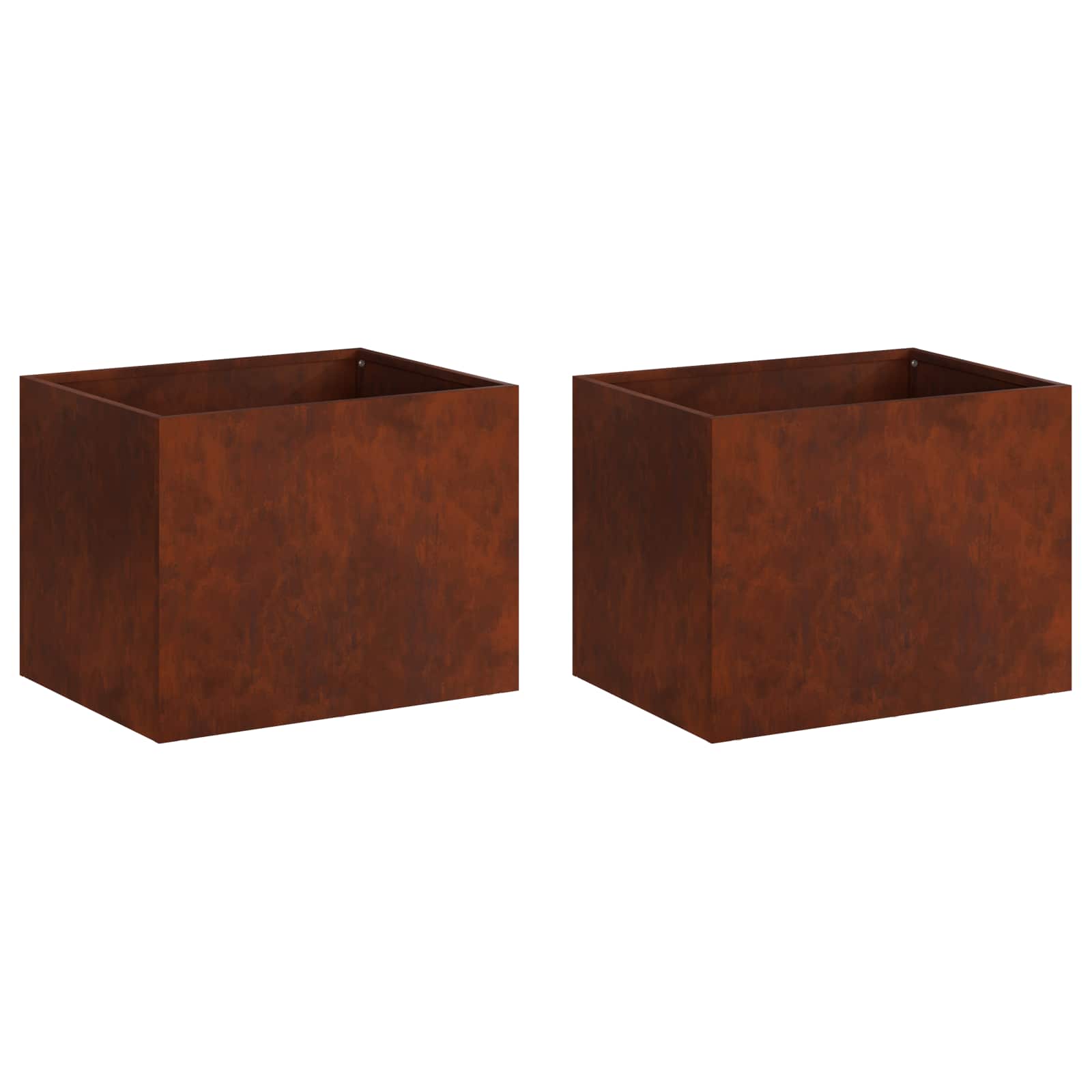 Γλάστρα Κήπου 2 τμχ. Σκ rusty 40 x 30 x 30 εκ