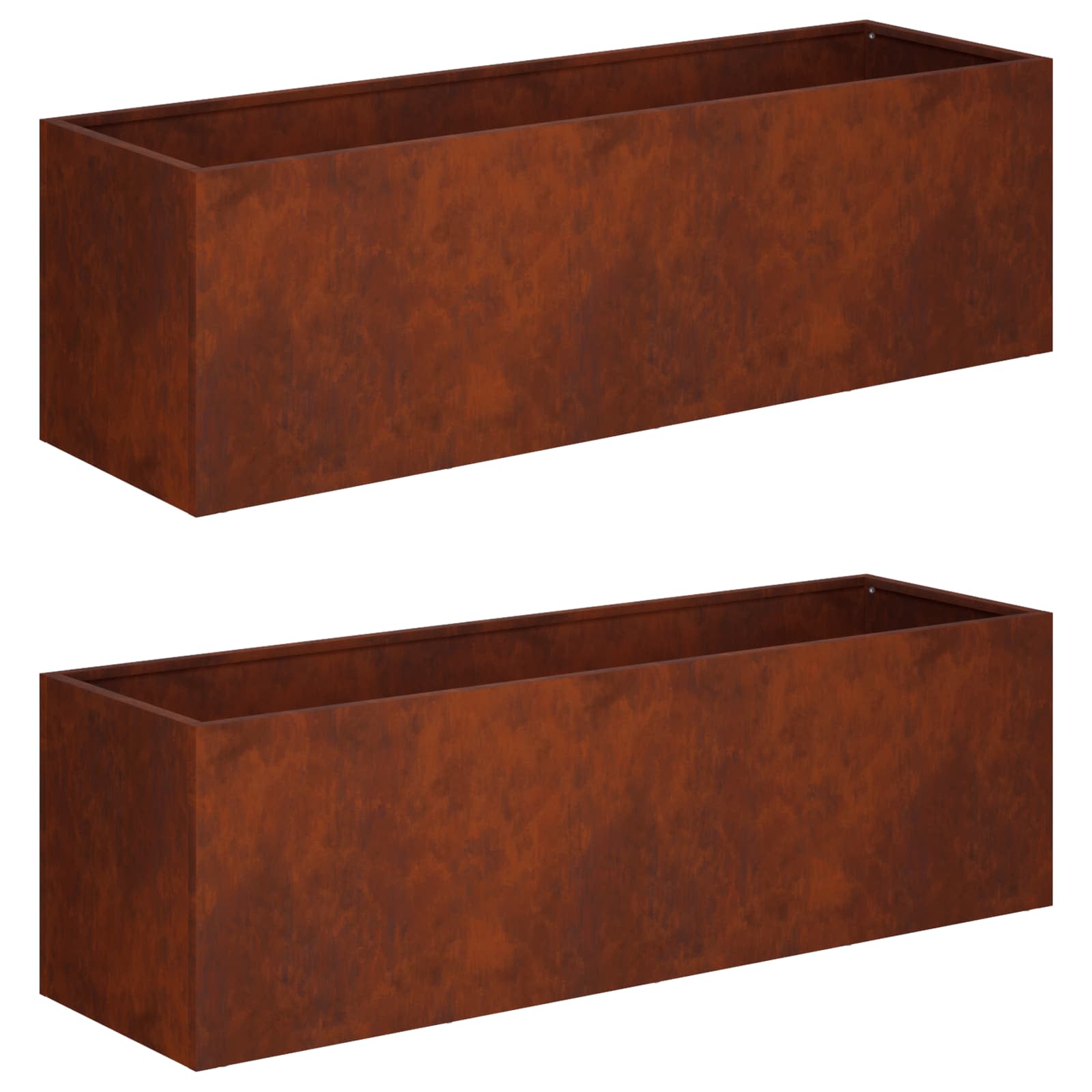 Γλάστρα Κήπου 2 τμχ. Σκ rusty 80 x 30 x 30 εκ - Pakobazaar