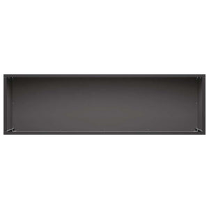 Γλάστρα Κήπου Μαύρο 100 x 30 x 30 cm Ψυχρής έλασης χάλυβας