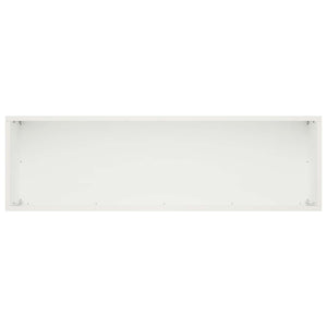 Γλάστρα Κήπου Λευκό 100 x 30 x 30 cm Ψυχρής έλασης χάλυβας