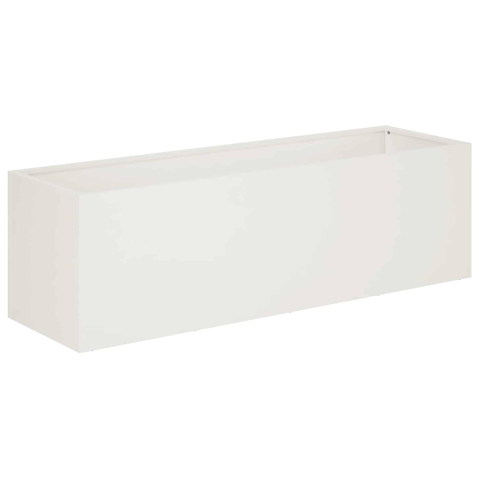 Γλάστρα Κήπου 2 τμχ. Λευκό 100 x 30 x 30 cm