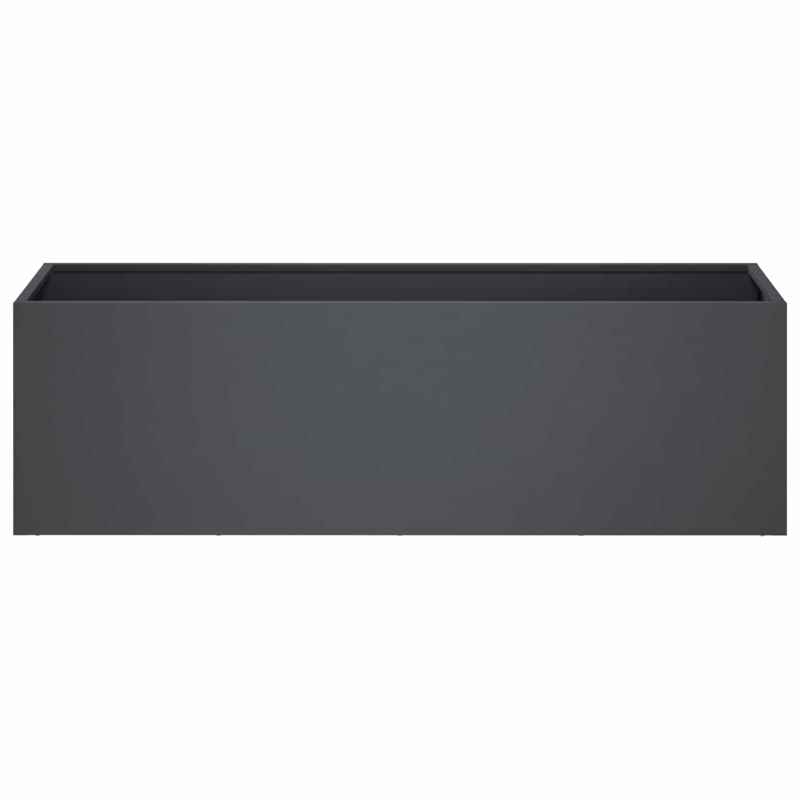 Γλάστρα Κήπου Ανθρακί 100 x 30 x 30 cm Ψυχρής έλασης χάλυβας - Pakobazaar