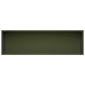 Γλάστρα Κήπου Λαδί 100 x 30 x 30 cm Ψυχρής έλασης χάλυβας - Pakobazaar