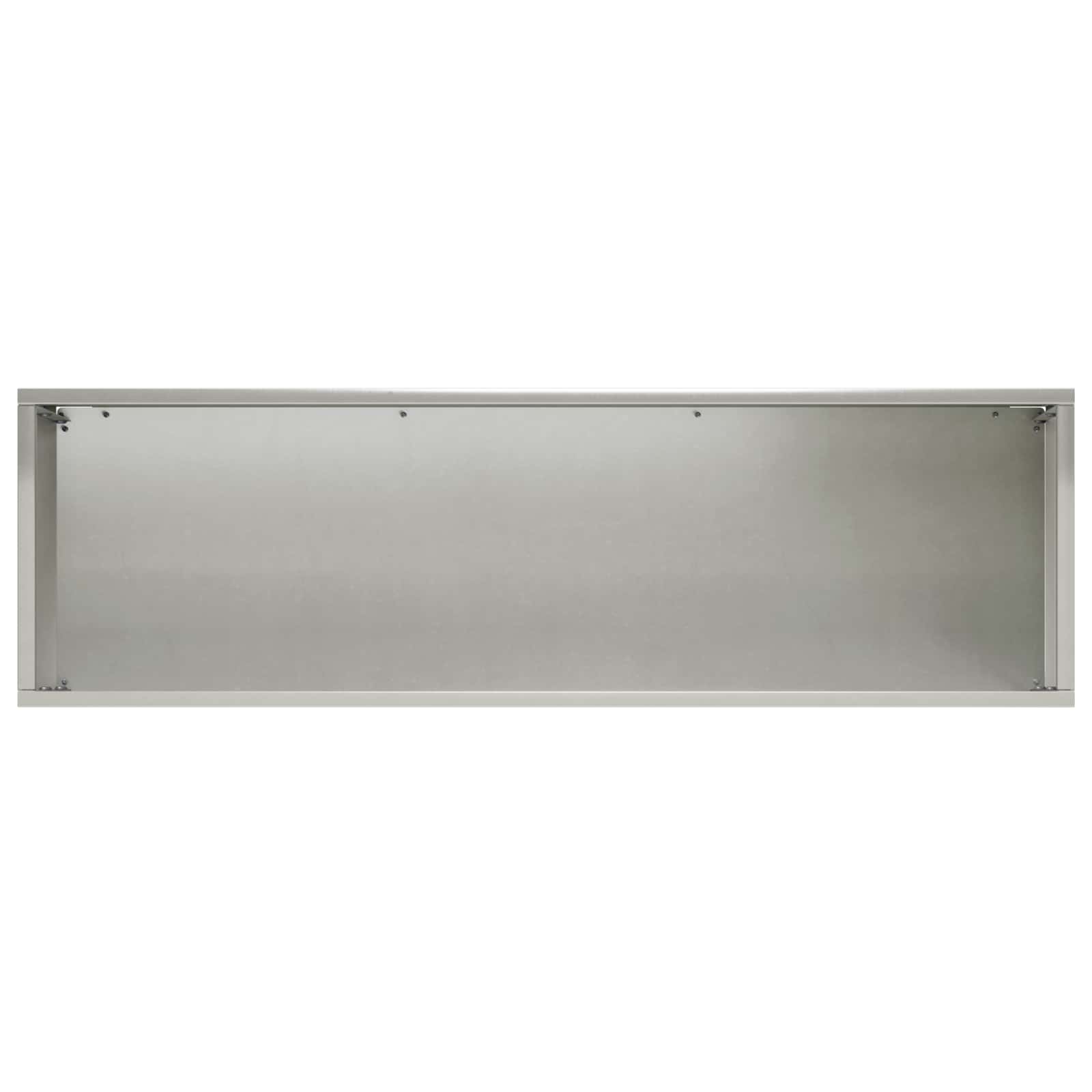 Γλάστρα Κήπου Ασημί 100 x 30 x 30 cm Ανοξείδωτο Ατσάλι - Pakobazaar