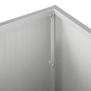Γλάστρα Κήπου 2 τμχ. Ασημί 100 x 30 x 30 cm