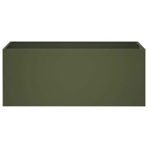 Γλάστρα Κήπου 2 τμχ. Λαδί 80 x 40 x 40 cm Ψυχρής έλασης χάλυβας