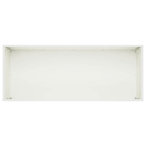 Γλάστρα Κήπου Λευκό 100 x 40 x 40 cm Ψυχρής έλασης χάλυβας - Pakobazaar