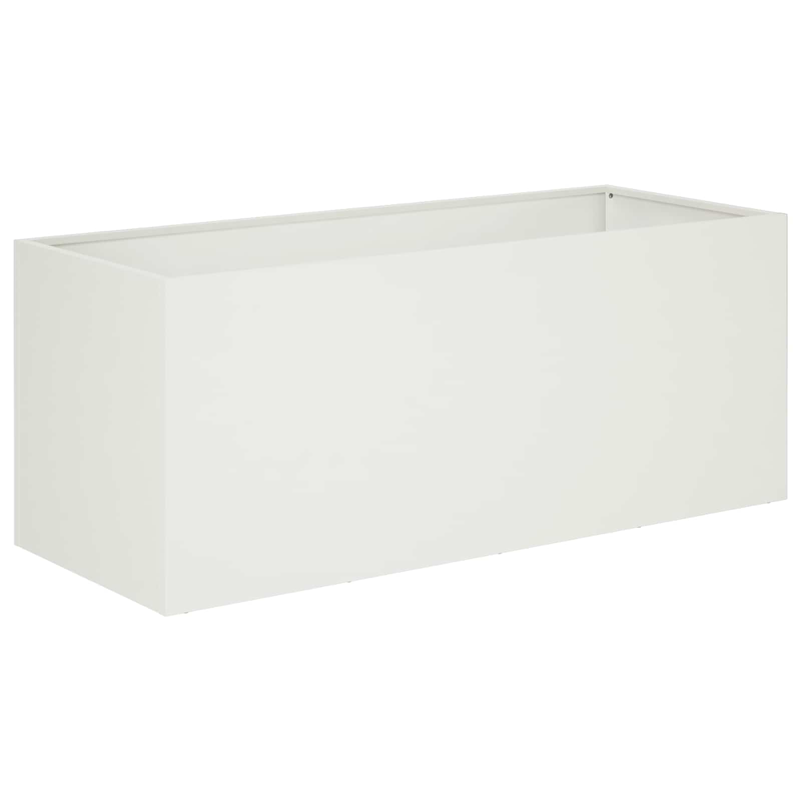 Γλάστρα Κήπου 2 τμχ. Λευκό 100 x 40 x 40 cm