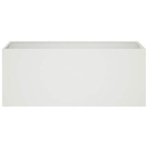 Γλάστρα Κήπου 2 τμχ. Λευκό 100 x 40 x 40 cm