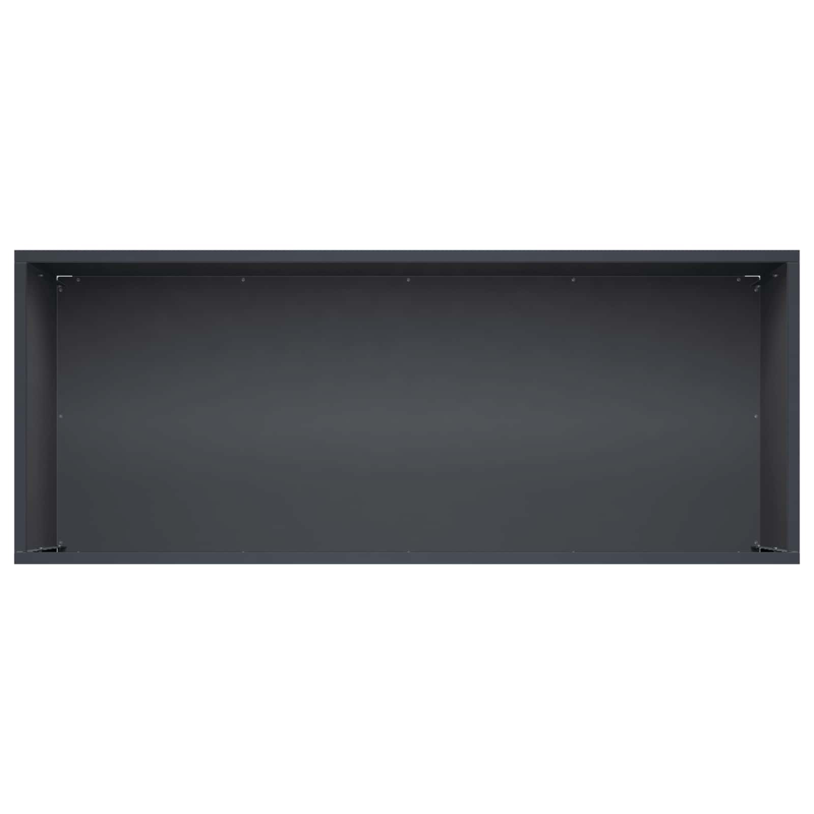 Γλάστρα Κήπου Ανθρακί 100 x 40 x 40 cm Ψυχρής έλασης χάλυβας