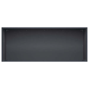 Γλάστρα Κήπου Ανθρακί 100 x 40 x 40 cm Ψυχρής έλασης χάλυβας