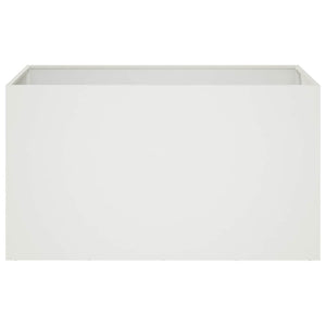 Γλάστρα Κήπου 2 τμχ. Λευκό 100 x 50 x 50 cm - Pakobazaar