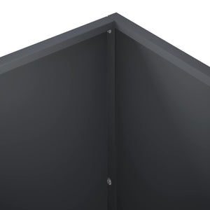 Γλάστρα Κήπου Ανθρακί 100 x 50 x 50 cm Ψυχρής έλασης χάλυβας