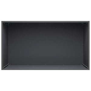 Γλάστρα Κήπου Ανθρακί 100 x 50 x 50 cm Ψυχρής έλασης χάλυβας