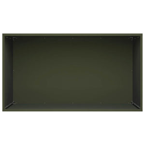 Γλάστρα Κήπου Λαδί 100 x 50 x 50 cm Ψυχρής έλασης χάλυβας - Pakobazaar