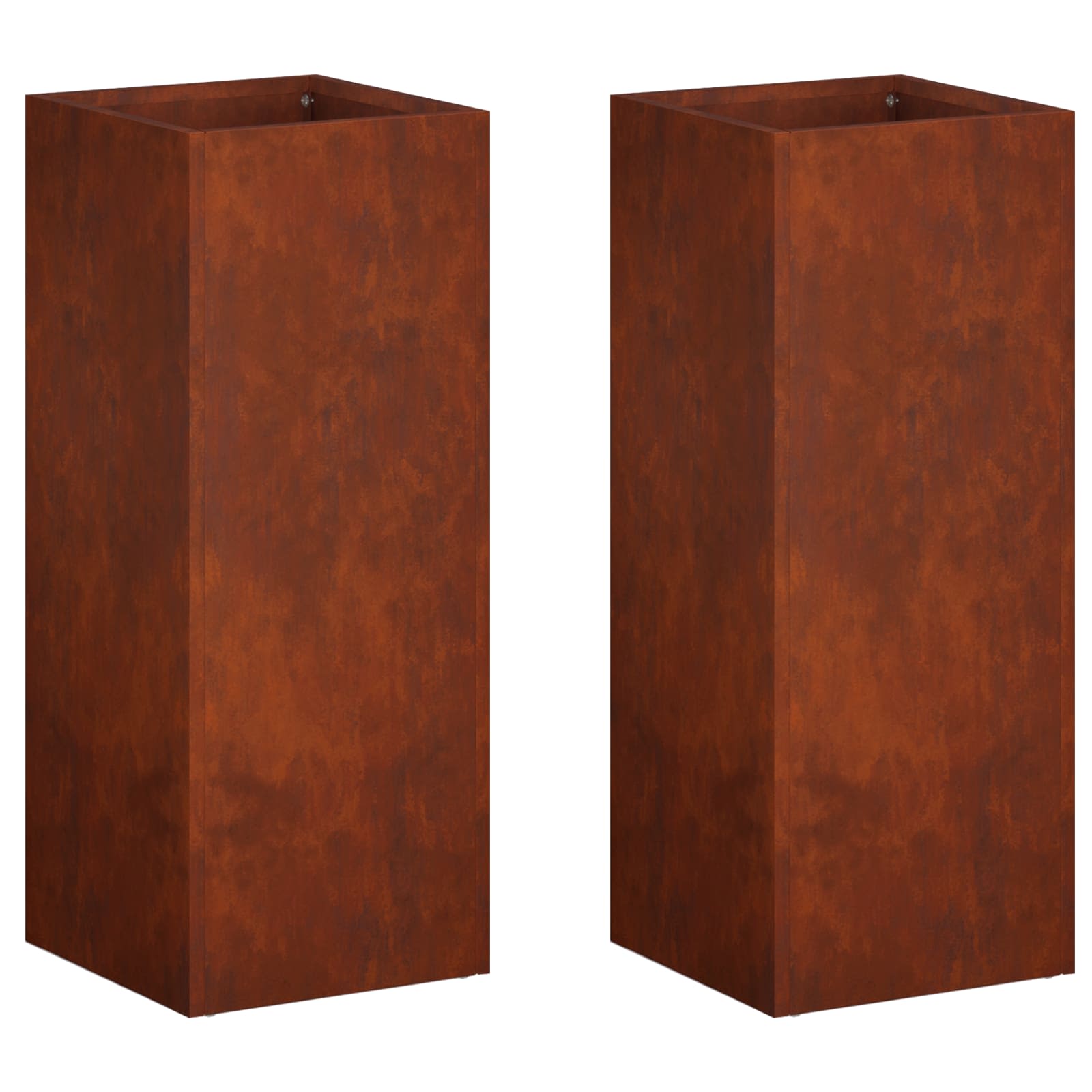 Γλάστρα Κήπου 2 τμχ. Σκ rusty 20 x 20 x 50 εκ. - Pakobazaar