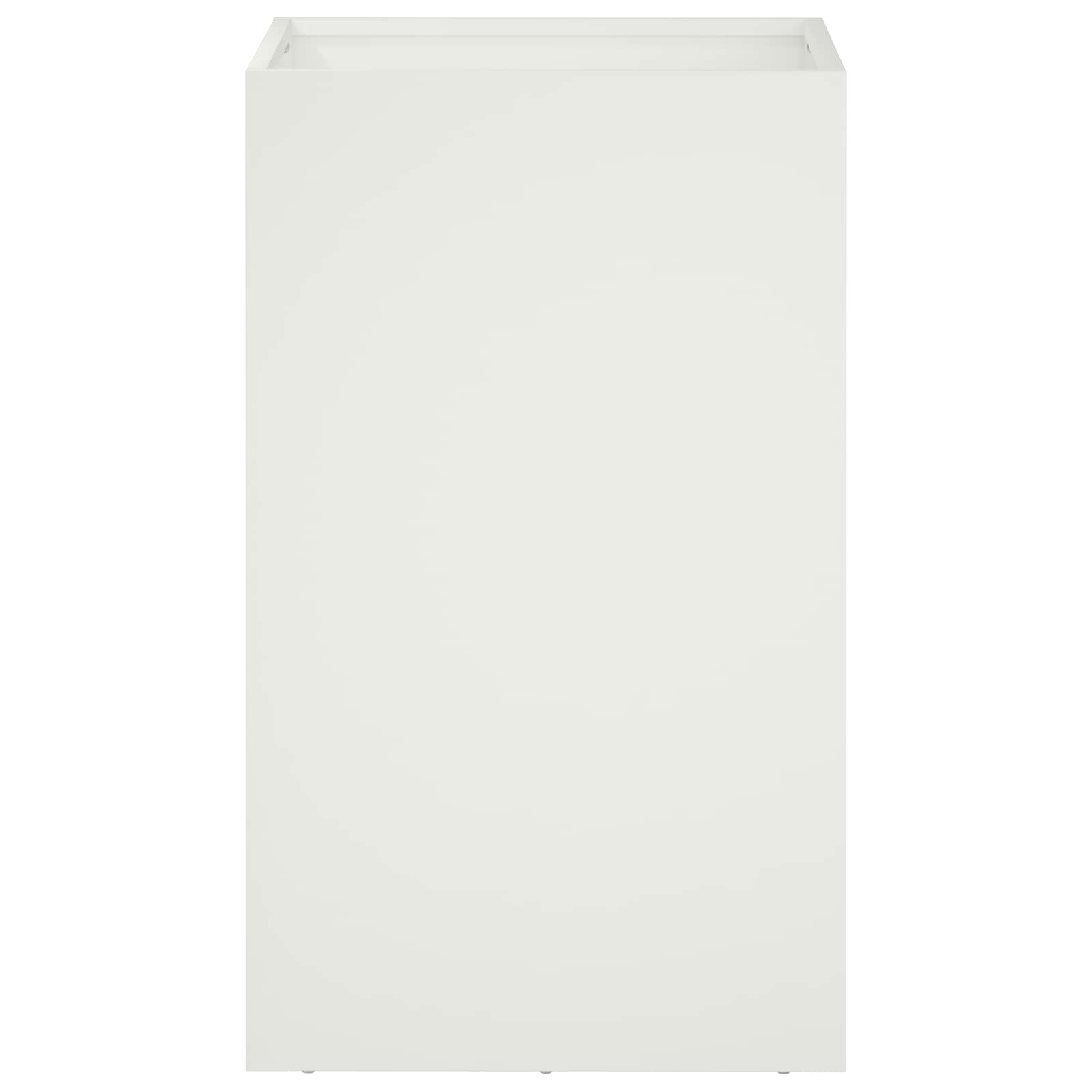 Γλάστρα Κήπου Λευκό 30 x 30 x 40 cm Ψυχρής έλασης χάλυβας - Pakobazaar