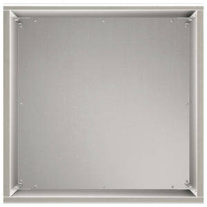 Γλάστρα Κήπου 2 τμχ. Ασημί 30 x 30 x 40 cm Ανοξείδωτο Ατσάλι - Pakobazaar