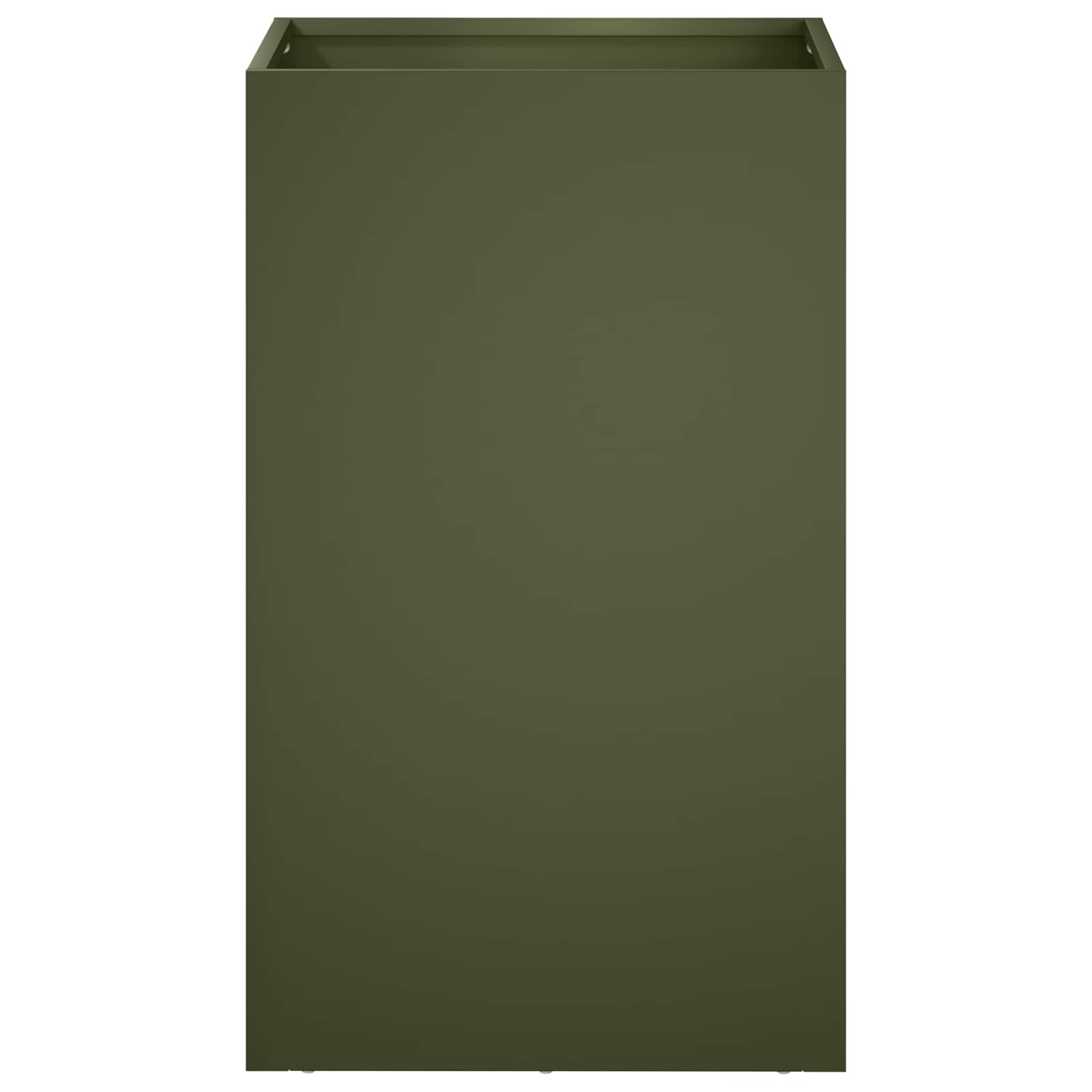 Γλάστρα Κήπου Λαδί 30 x 30 x 50 cm Ψυχρής έλασης χάλυβας