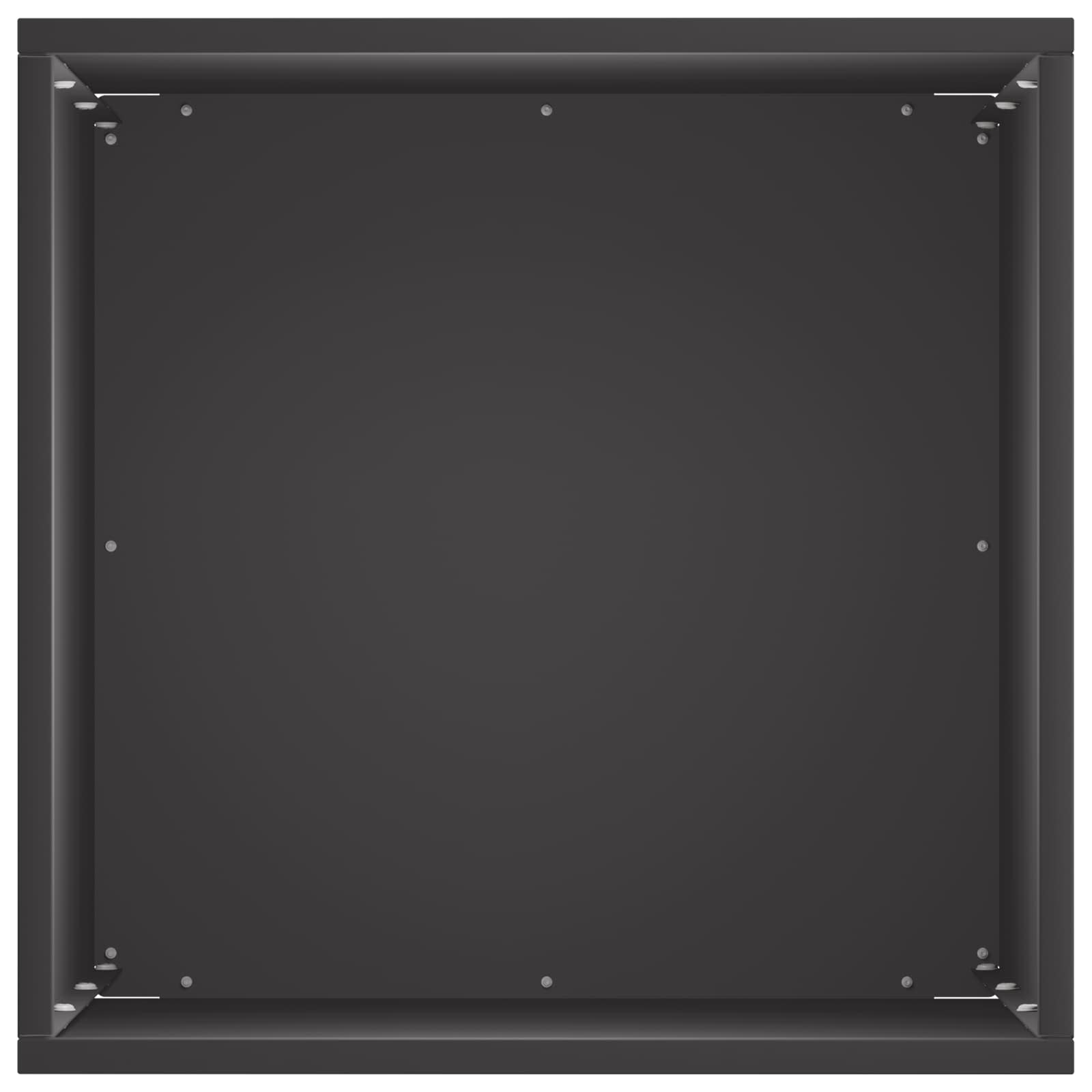 Γλάστρα Κήπου Μαύρο 40 x 40 x 50 cm Ψυχρής έλασης χάλυβας - Pakobazaar
