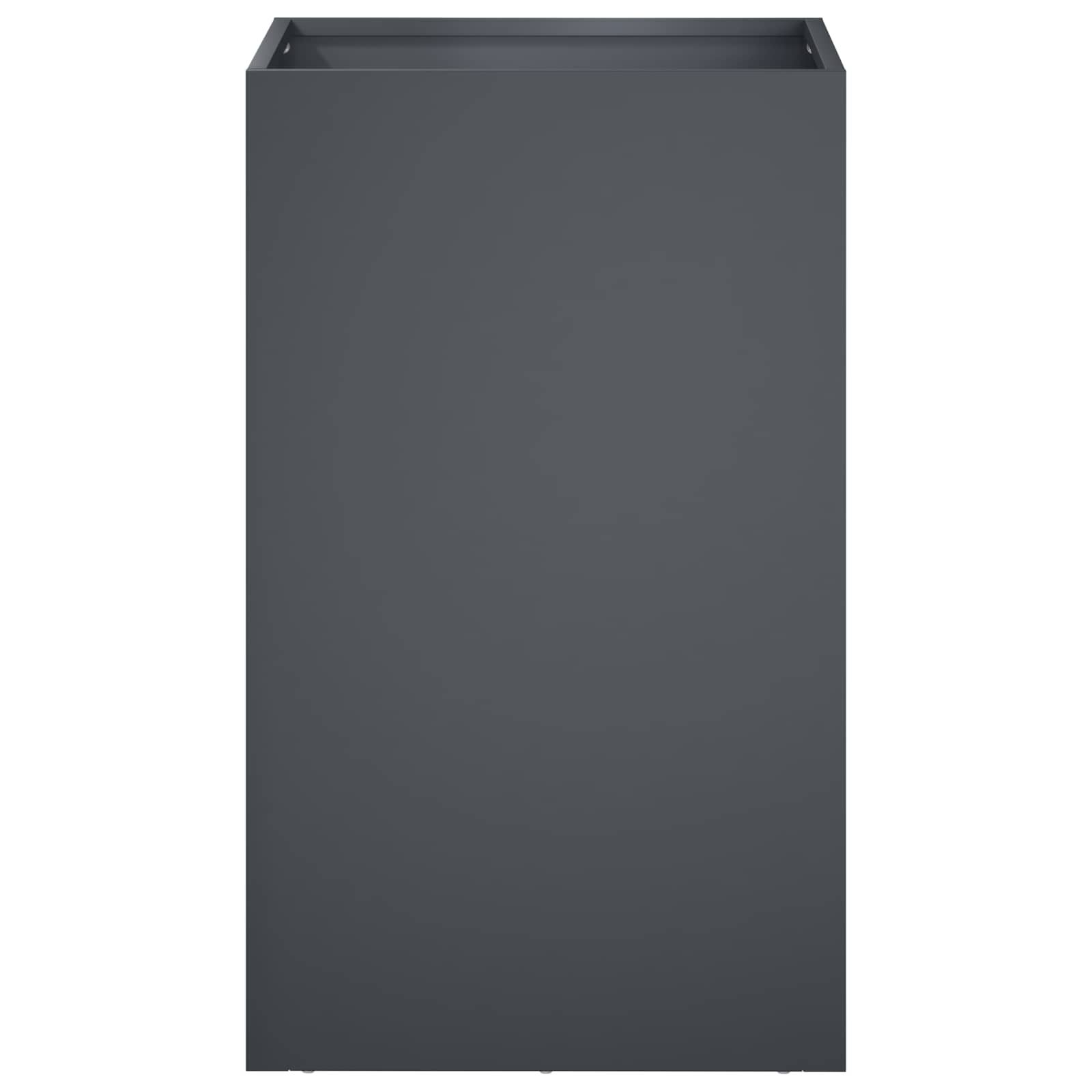 Γλάστρα Κήπου Ανθρακί 40 x 40 x 50 cm Ψυχρής έλασης χάλυβας - Pakobazaar