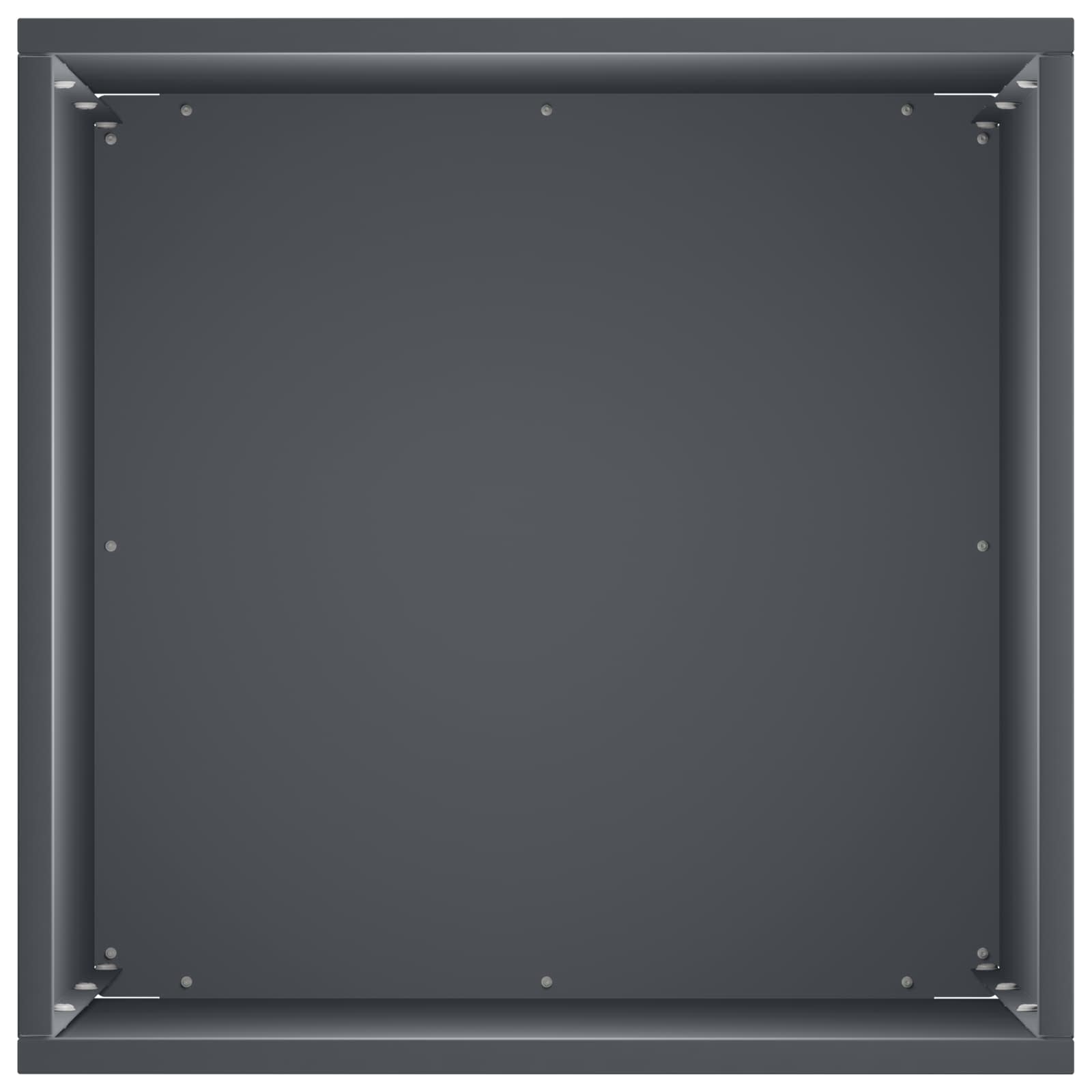 Γλάστρα Κήπου Ανθρακί 40 x 40 x 50 cm Ψυχρής έλασης χάλυβας - Pakobazaar