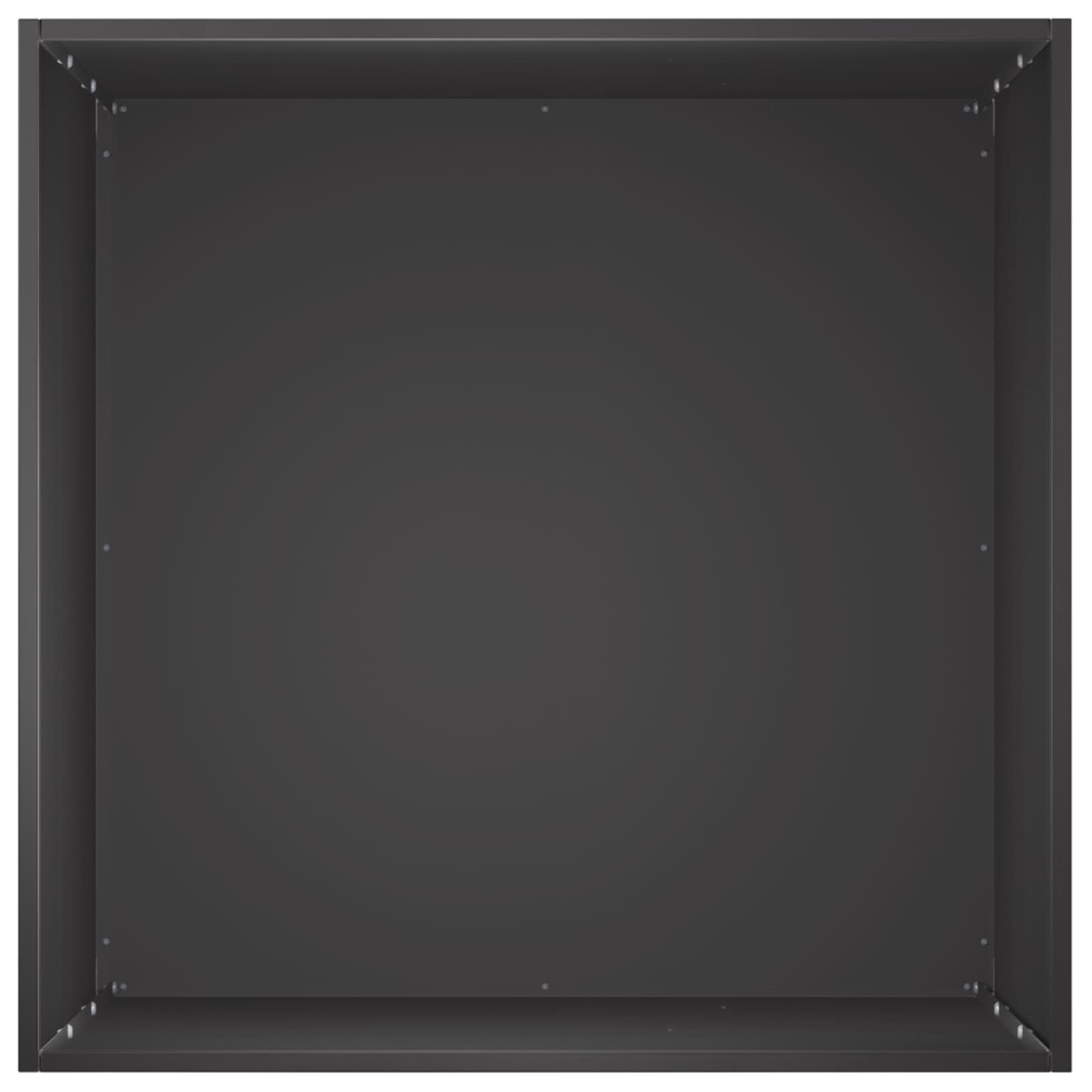 Γλάστρα Κήπου Μαύρο 40 x 40 x 75 cm Ψυχρής έλασης χάλυβας - Pakobazaar